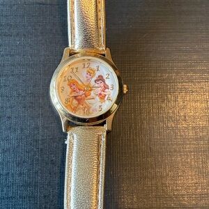 Disney Princesses Watch. Gold/gold band. Like new, new battery, runs great